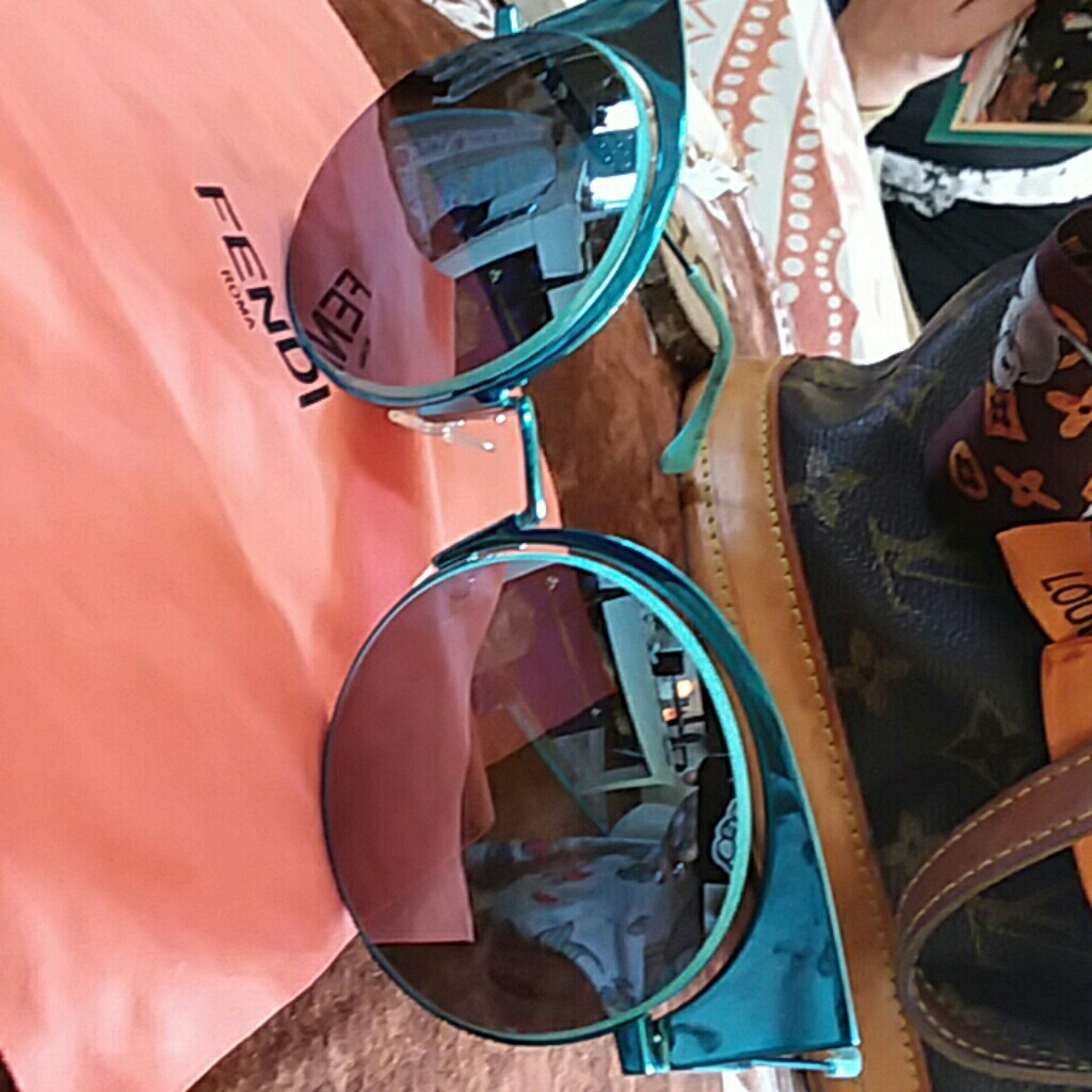 Authentic Fendi Cat Eye Sunglasses. Mint Condition